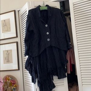 Magnolia Pearl Black Linen Jacket